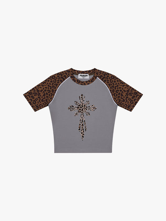 CHROME SUN RAGLAN CROP TOP (BROWN)