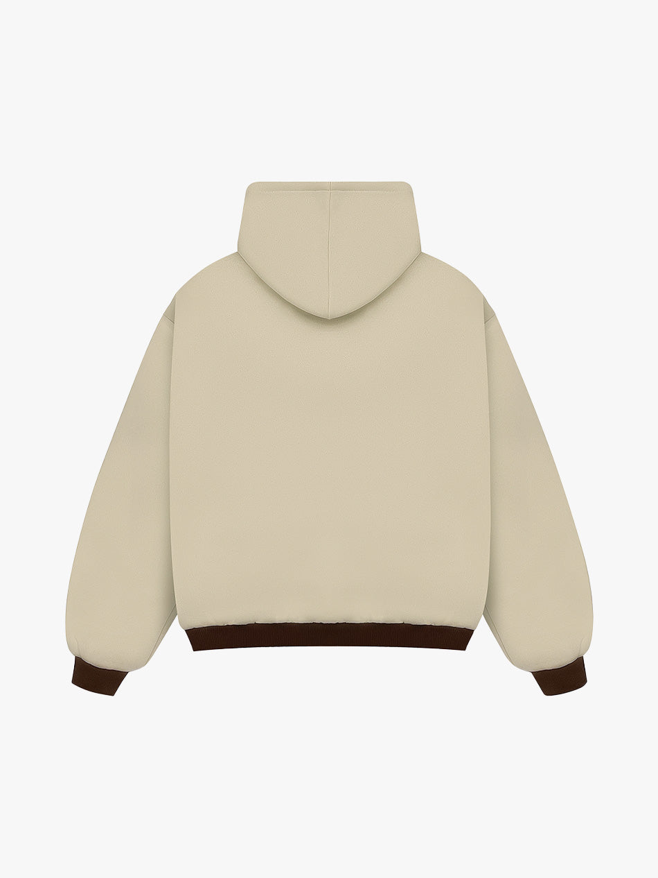 REVERSIBLE KLASIKO HOODIE (BROWN/CREAM)