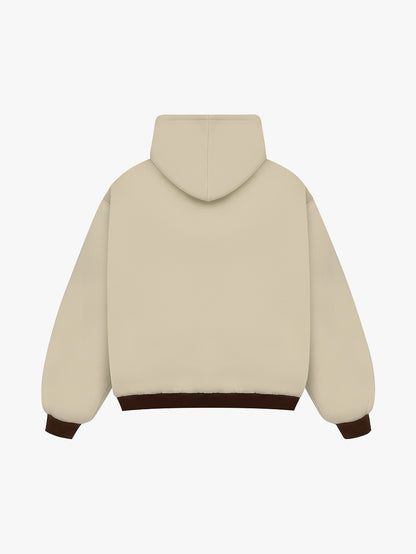 REVERSIBLE KLASIKO HOODIE (BROWN/CREAM)
