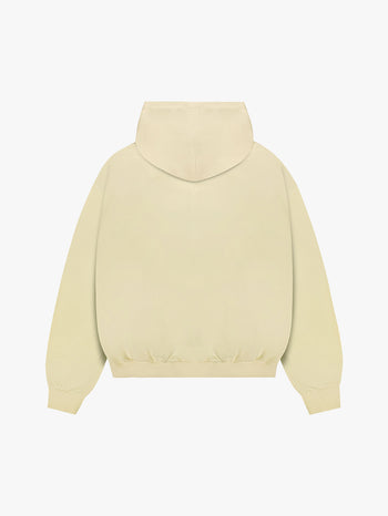 LEATHER PATCH ZIP-UP (BUTTER)