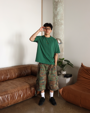 PLAID UNIFORM TEE (GREEN)