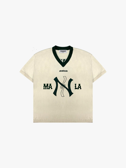 MAYNILA KNITTED JERSEY (CREAM/GREEN)