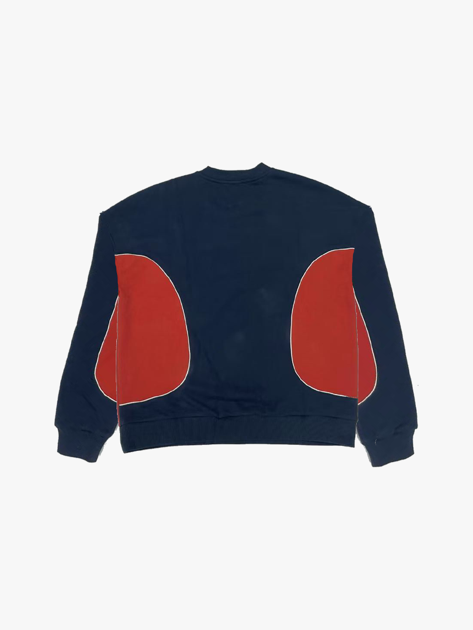 COLORBLOCK PILIPINAS CREWNECK (NAVY/RED)