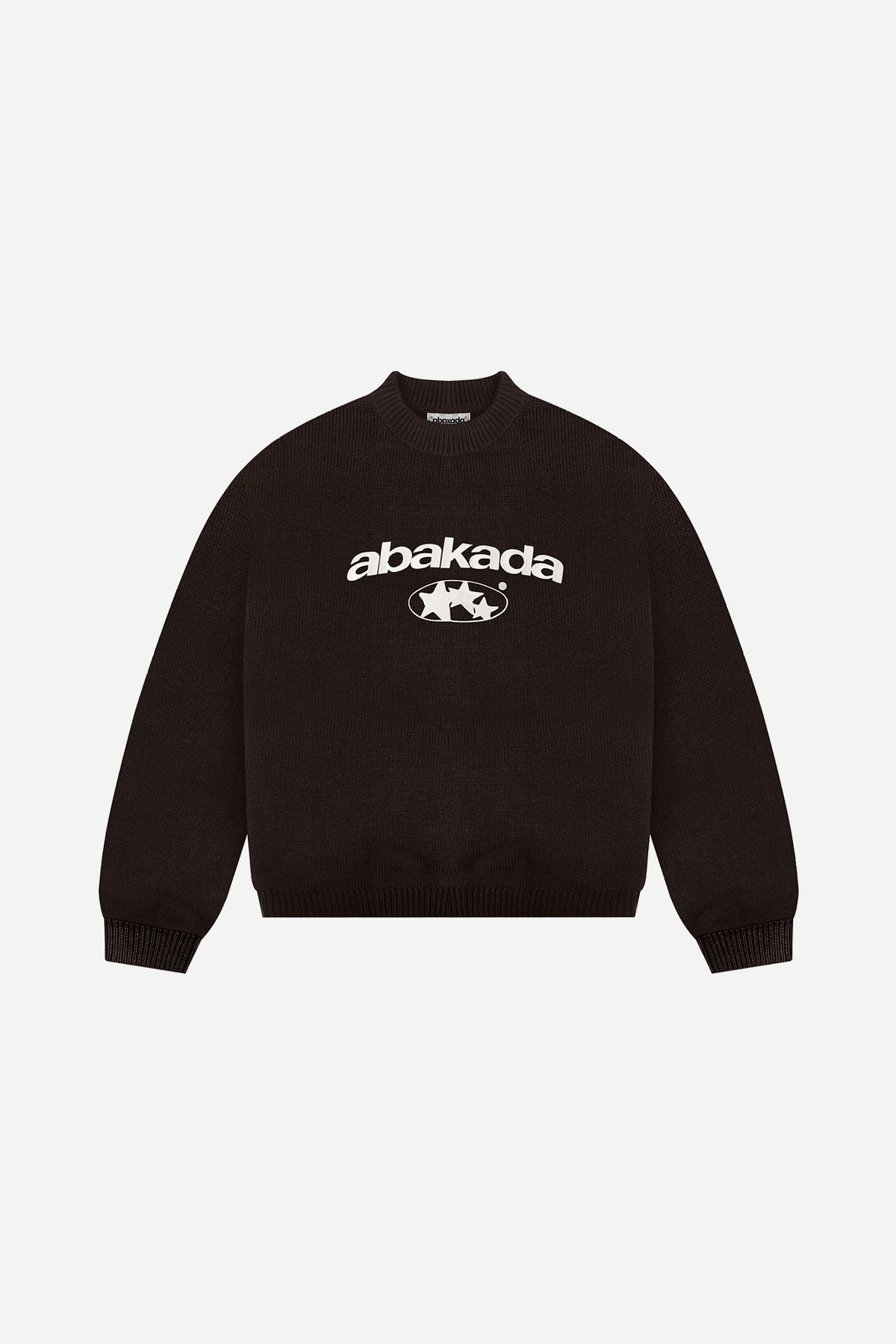 3 STAR KNITTED SWEATER (BROWN)