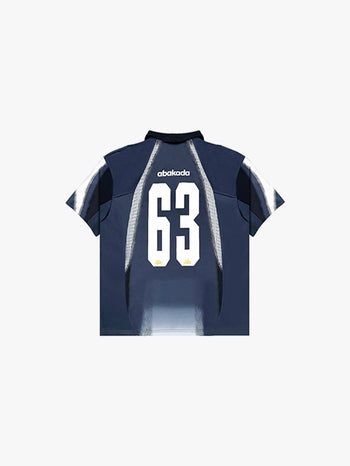 COLORBLOCK POLO COLLAR (BLACK/GREY)