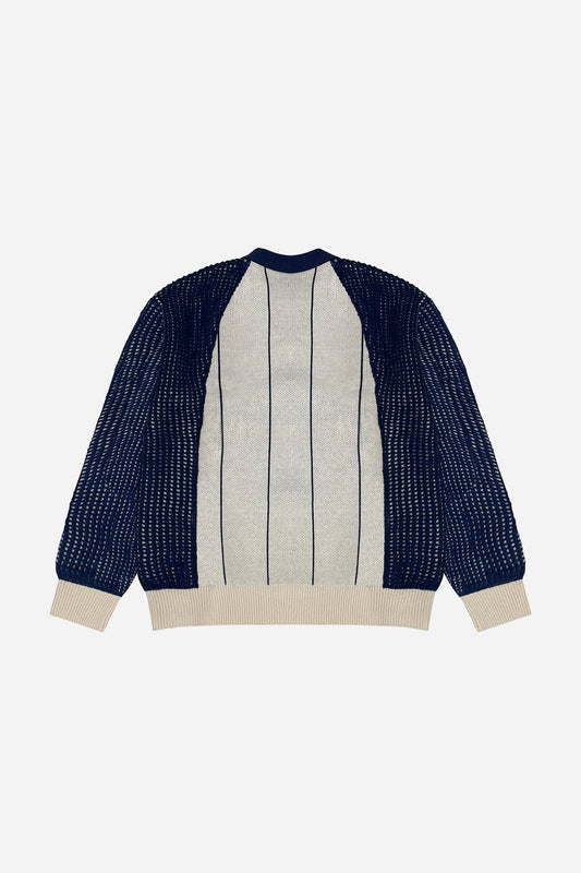 KNITTED MAYNILA LONGSLEEVE JERSEY (CREAM/NAVY)