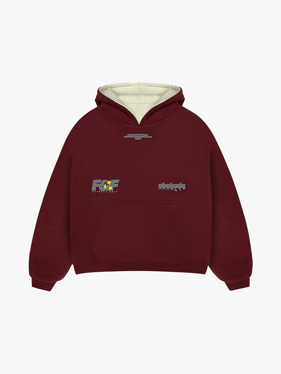 REVERSIBLE KLASIKO HOODIE (RED/CREAM)