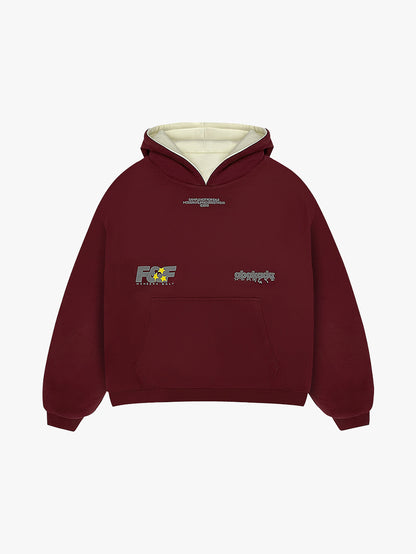 REVERSIBLE KLASIKO HOODIE (RED/CREAM)