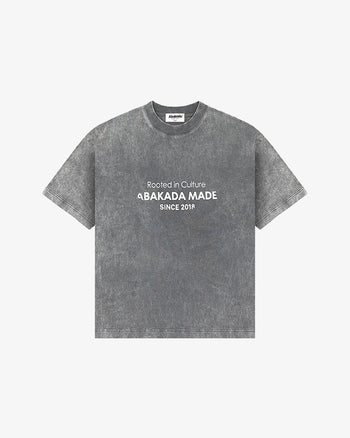 ROOTED IN CULTURE TEE (WASHED GREY)