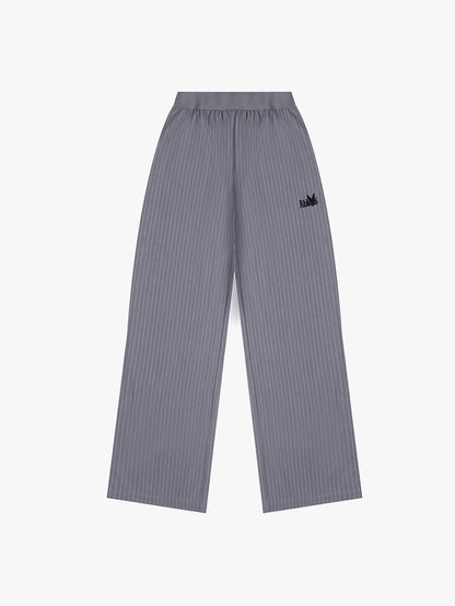 PINSTRIPE LOOSE PANTS (GREY)