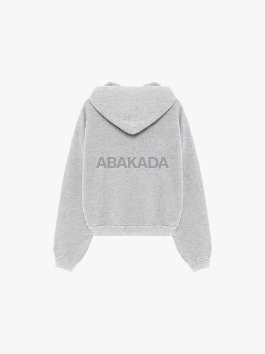 UNIFORM ZIP-UP HOODIE (GREY)