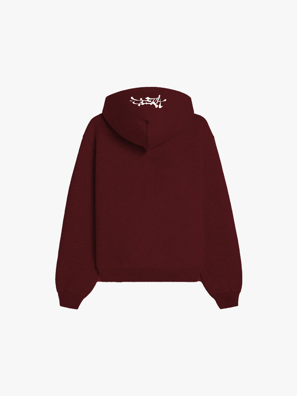 KLASIKO LOGO HOODIE (MAROON)