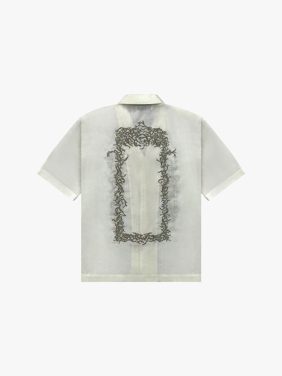 BARONG PLAIN BUTTON-UP (WHITE)