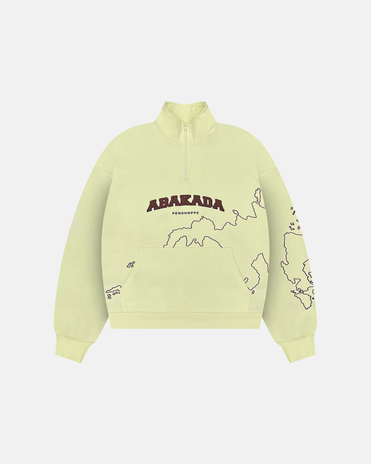 MAPA ZIP SWEATSHIRT (BUTTER)