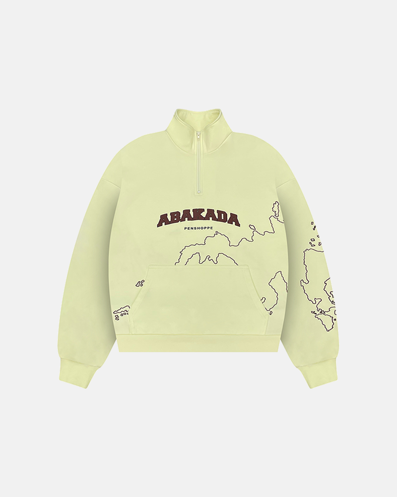 MAPA ZIP SWEATSHIRT (BUTTER)