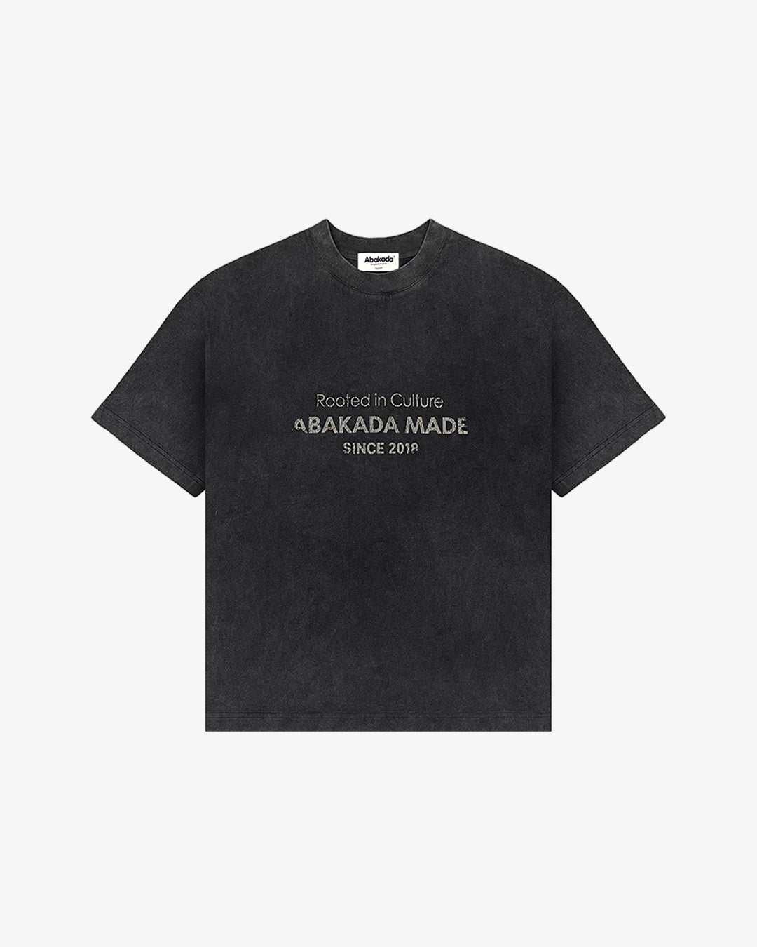 ROOTED IN CULTURE TEE (WASHED BLACK)