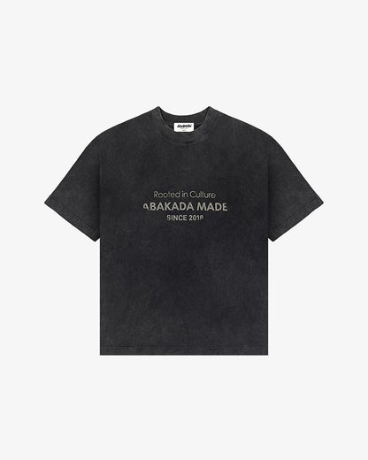 ROOTED IN CULTURE TEE (WASHED BLACK)
