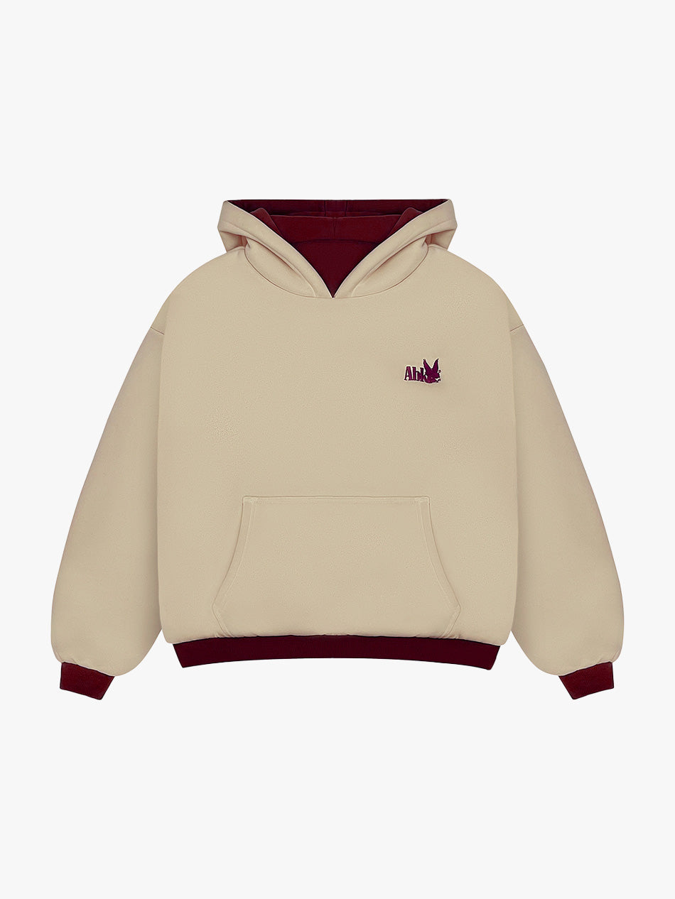 REVERSIBLE KLASIKO HOODIE (RED/CREAM)