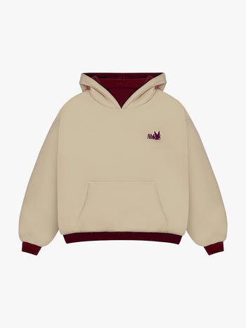 REVERSIBLE KLASIKO HOODIE (RED/CREAM)
