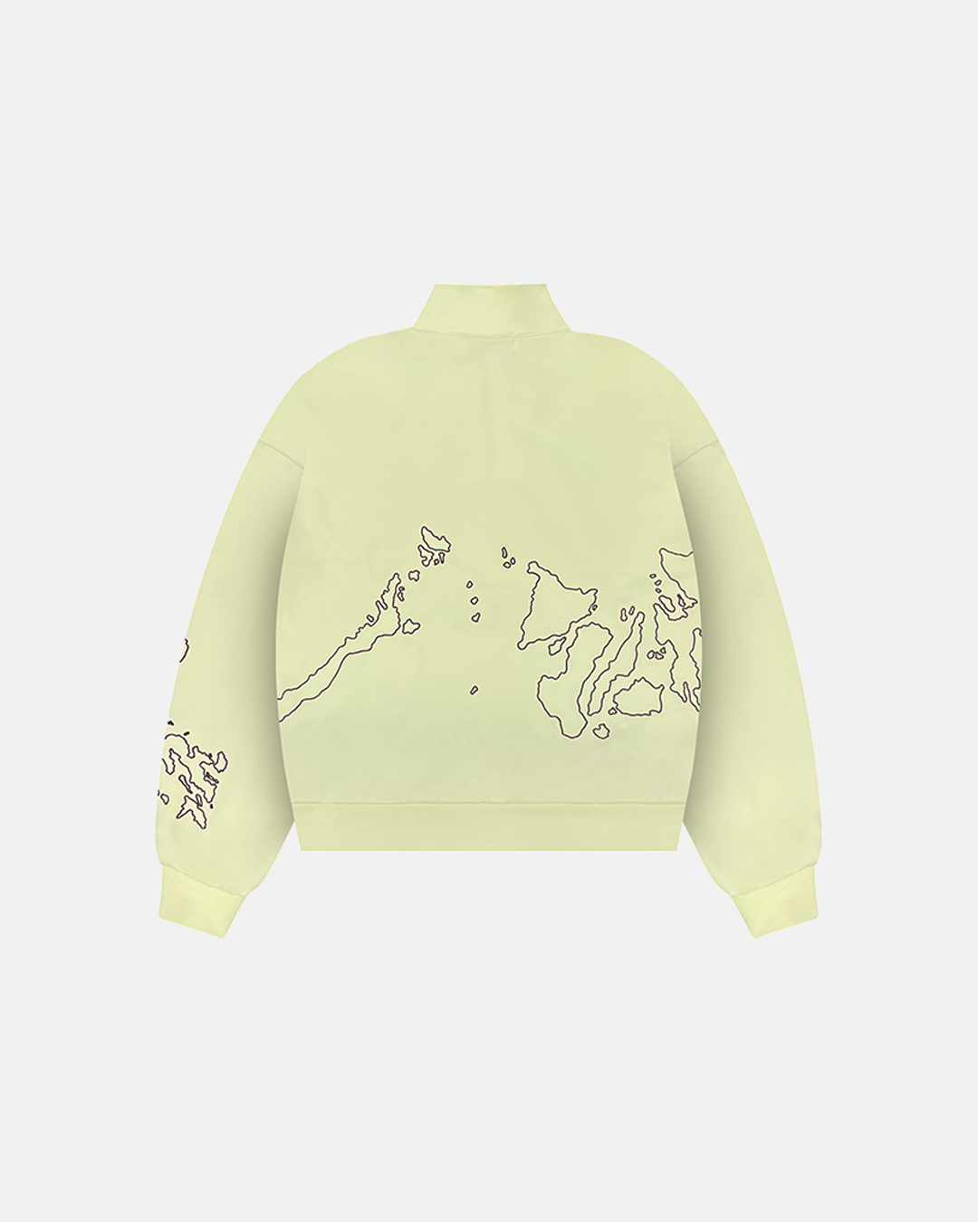 MAPA ZIP SWEATSHIRT (BUTTER)