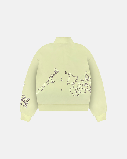 MAPA ZIP SWEATSHIRT (BUTTER)