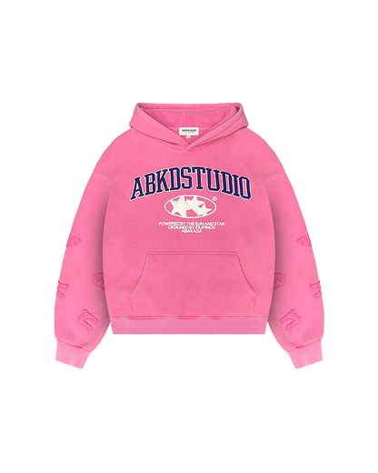 STUDIO PULLOVER HOODIE (PINK)