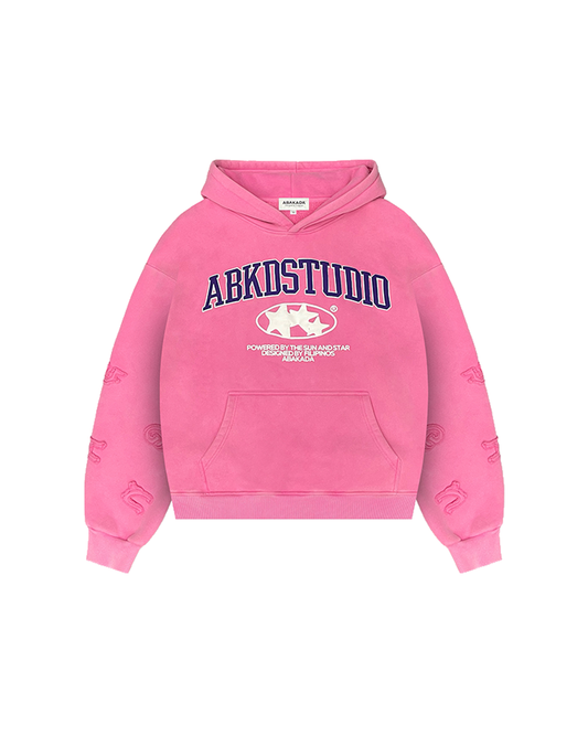 STUDIO PULLOVER HOODIE (PINK)