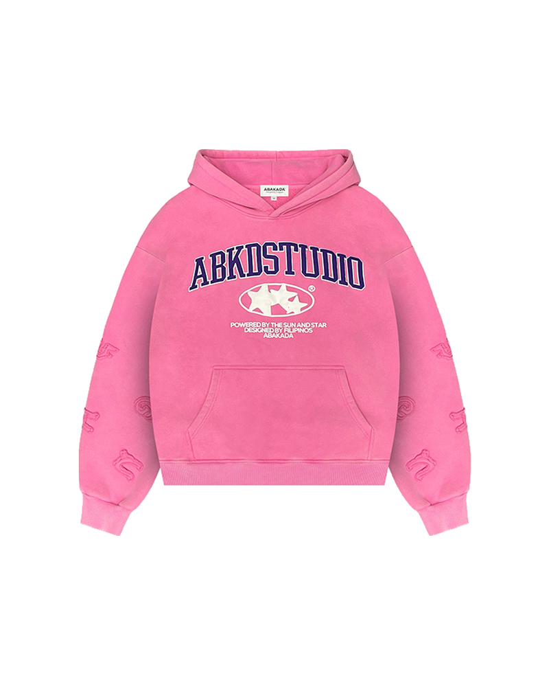 STUDIO PULLOVER HOODIE (PINK)