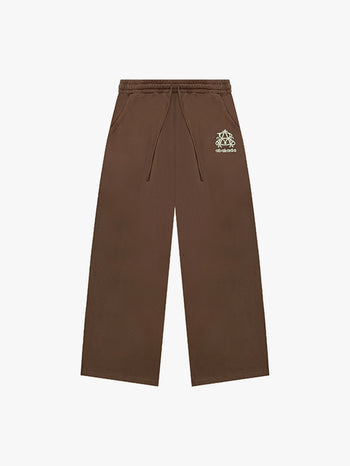 BAGGY LOGO SWEATPANTS (BROWN)