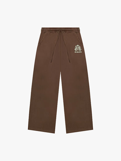 BAGGY LOGO SWEATPANTS (BROWN)