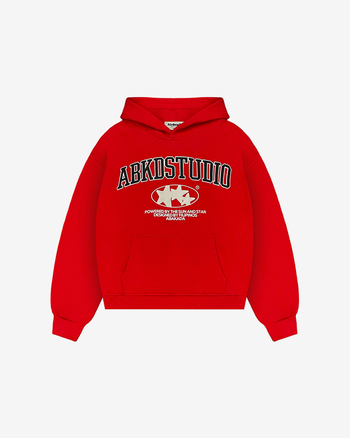 STUDIO PULLOVER HOODIE (RED)