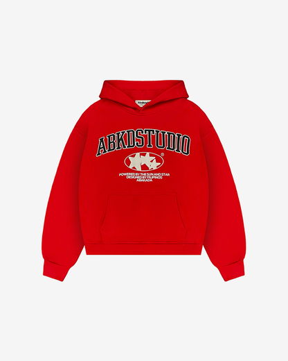 STUDIO PULLOVER HOODIE (RED)