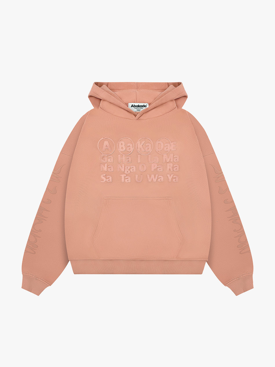 CLASSIC PATCH HOODIE (SALMON)