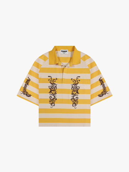 BARONG STRIPED POLO (BUTTER)