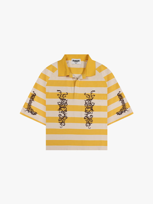 BARONG STRIPED POLO (BUTTER)