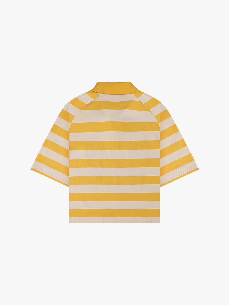 BARONG STRIPED POLO (BUTTER)