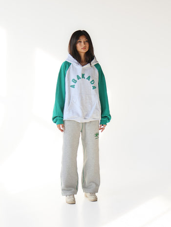 TWO-TONE RAGLAN HOODIE (PANDAN)
