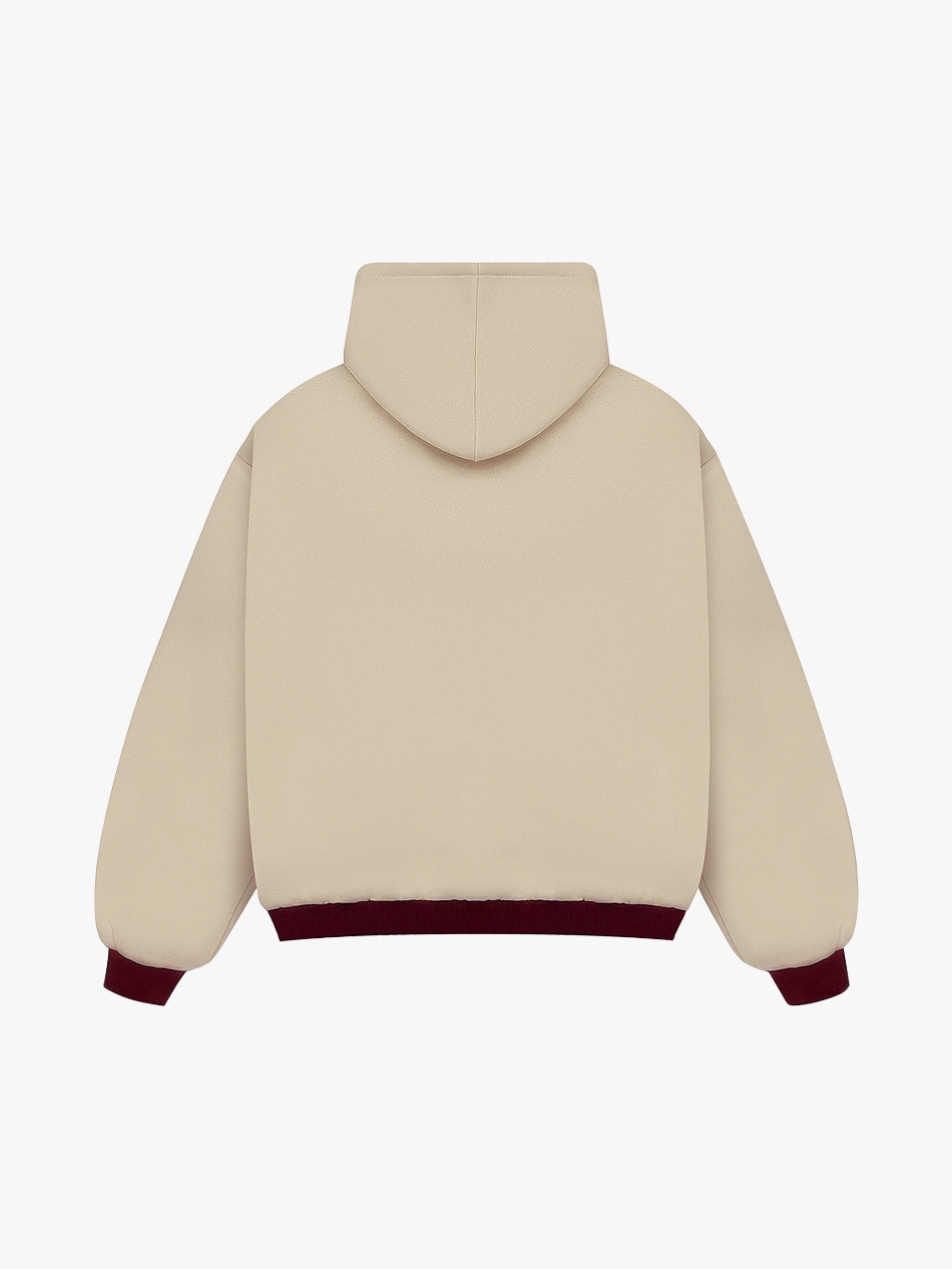 REVERSIBLE KLASIKO HOODIE (RED/CREAM)