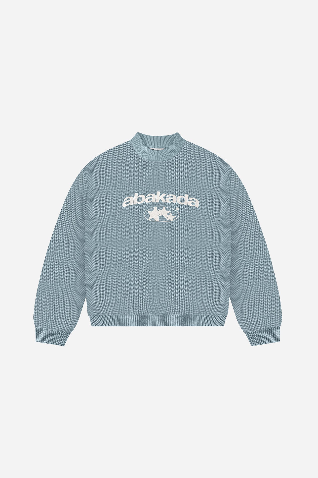 3 STAR KNITTED SWEATER (LIGHT BLUE)