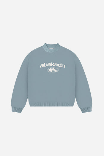 3 STAR KNITTED SWEATER (LIGHT BLUE)