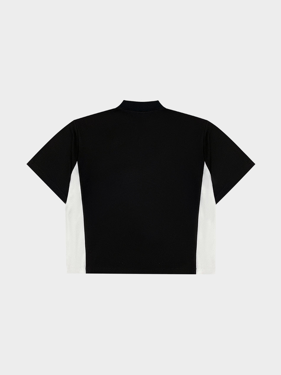 POLO SHORTSLEEVES (BLACK/WHITE)