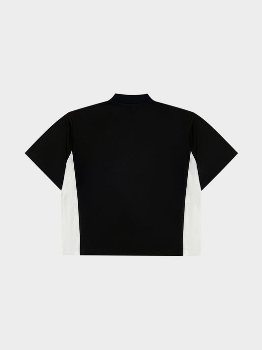 POLO SHORTSLEEVES (BLACK/WHITE)