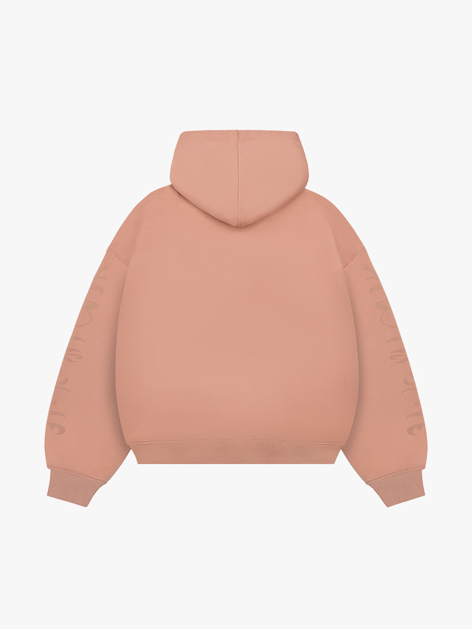 CLASSIC PATCH HOODIE (SALMON)