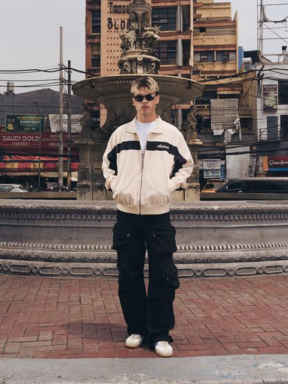 NYLON TRACK JACKET (CREAM)