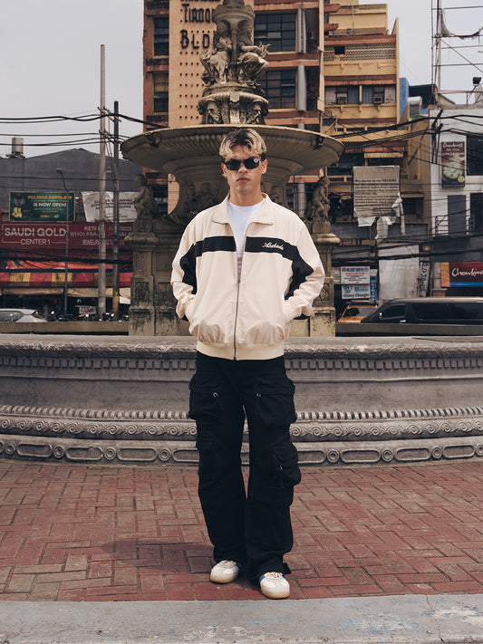 NYLON TRACK JACKET (CREAM)