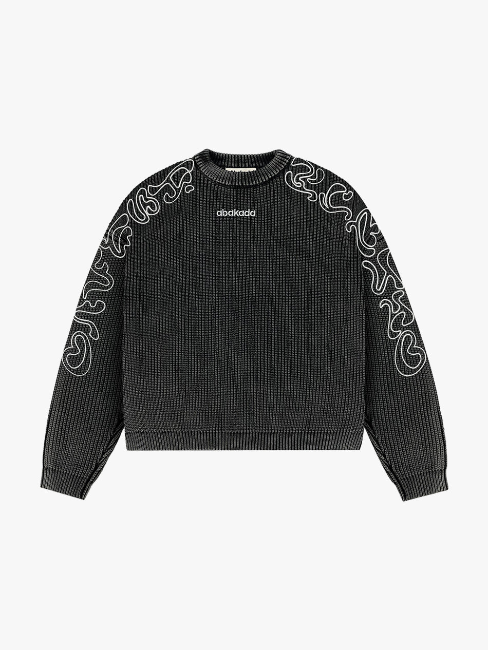 BAYBAYIN KNITTED SWEATSHIRT (BLACK)