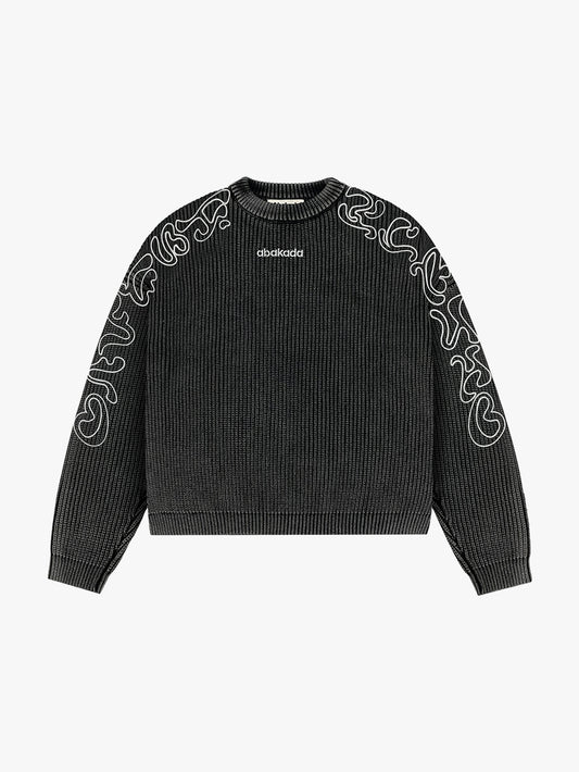 BAYBAYIN KNITTED SWEATSHIRT (BLACK)