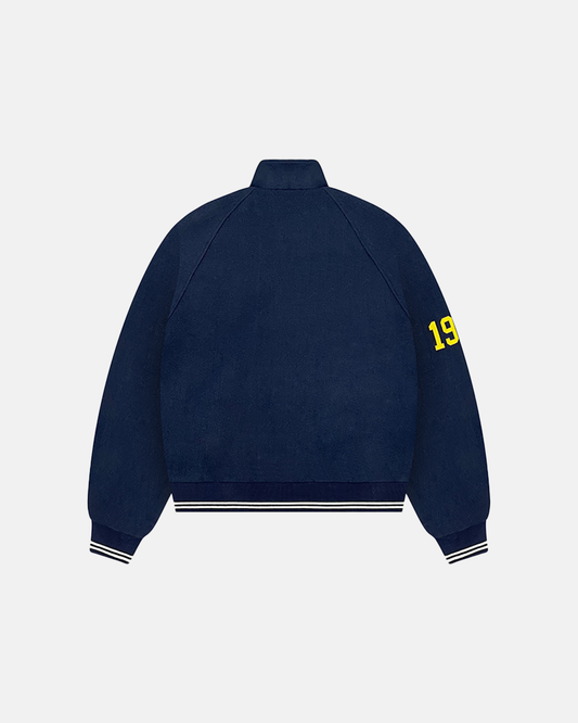 MONOGRAM WOOL JACKET (NAVY)