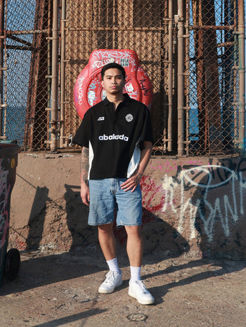 POLO SHORTSLEEVES (BLACK/WHITE)