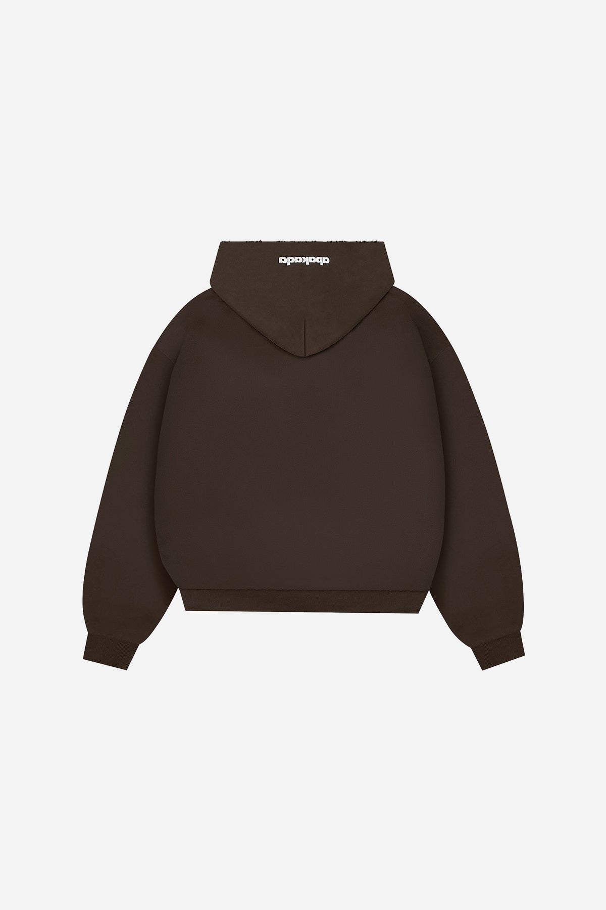 DISTRESSED PATCH ZIP-UP (BROWN)